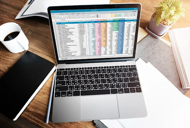 Microsoft Excel di laptop