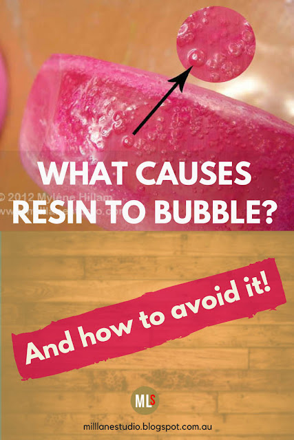 What causes resin to bubble and how to avoid it project sheet