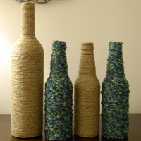 Wine and Beer Bottle Vases