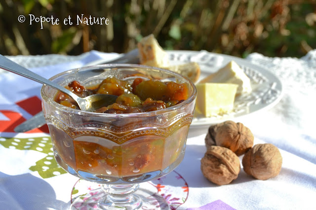 Chutney tomates vertes, piment et gingembre @Popote et Nature