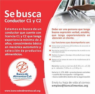 📂 Empleo en Cali hoy como conductor C1 y C2 🚛 |▷  ⭐