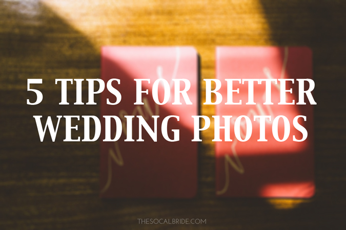 5 tips for better wedding photos by Anna Delores Photography