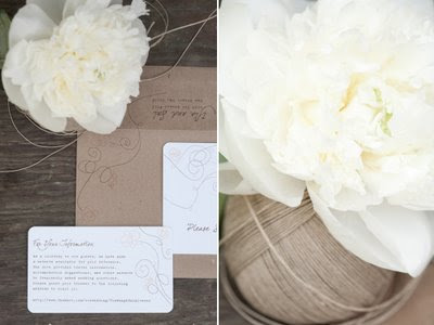 A Summer Picnic Wedding Tied with Twine Invitation Inspiration