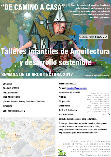 "De camino a Casa" Talleres de Arquitectura para niños en #Segovia 