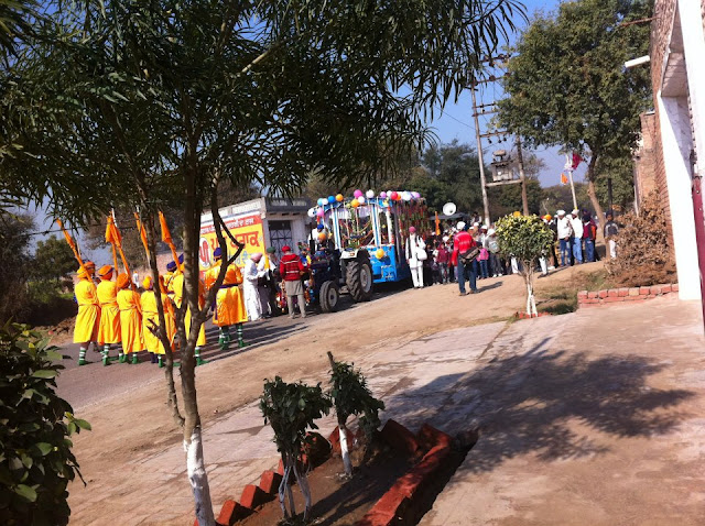 Nagar kirtan in Dhurkot kalan