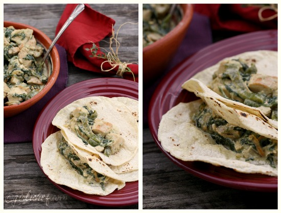 Creamy Chicken  Spinach w/ Roasted Poblanos  All Roads Lead to the Kitchen