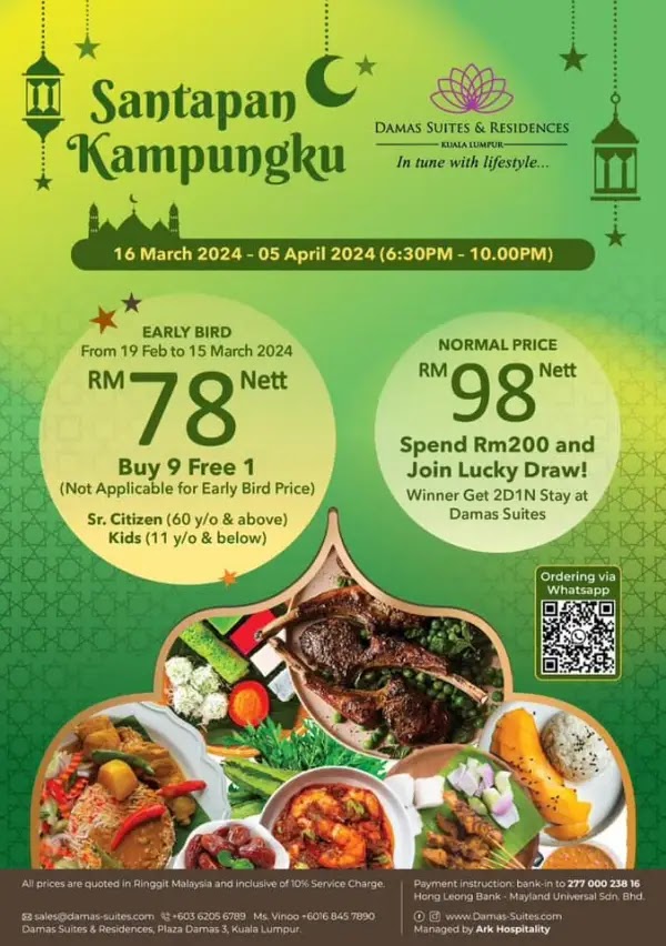 Poster Buffet ramadhan 2024 di Damas Suites and Residences