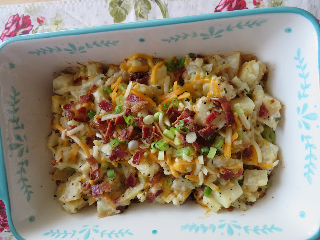 Loaded Baked Potato Casserole for two