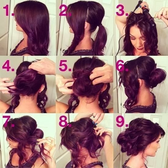 Penteado de festa coque super chique com mechas semi soltas