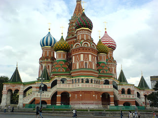 St Basil's Cathedral Moscow, Red Square, as seen from the West.