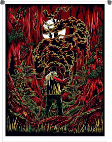 Damon, Carlton and A Polar Bear Limited Edition Lost Screen Prints - The Smoke Monster by Ken Taylor