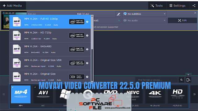 Movavi Video Converter 22.5.0 Premium Converter For Windows and macOS Free Download