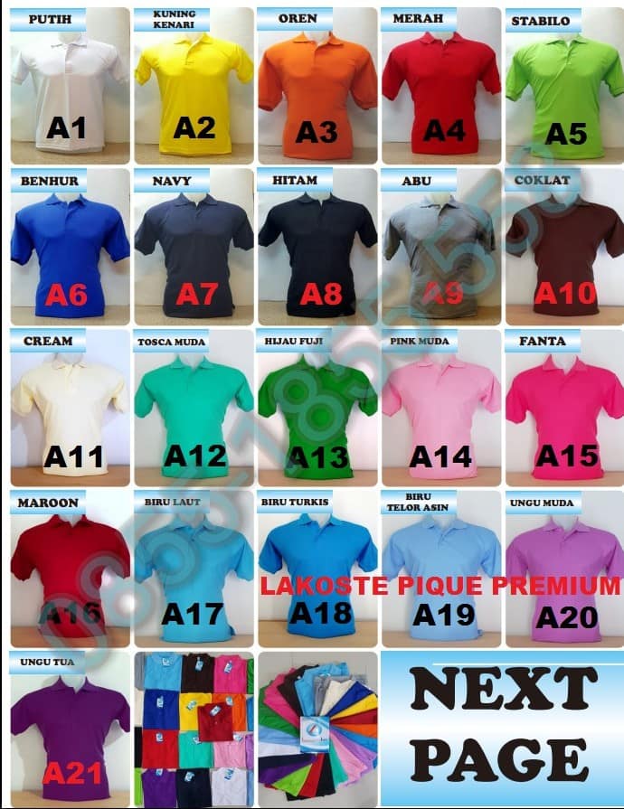 KAOS POLO LENGAN PENDEK