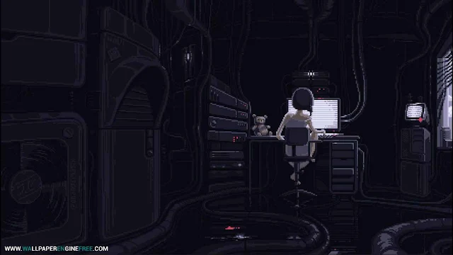 Serial Experiments Lain-Pixel Art Wallpaper Engine