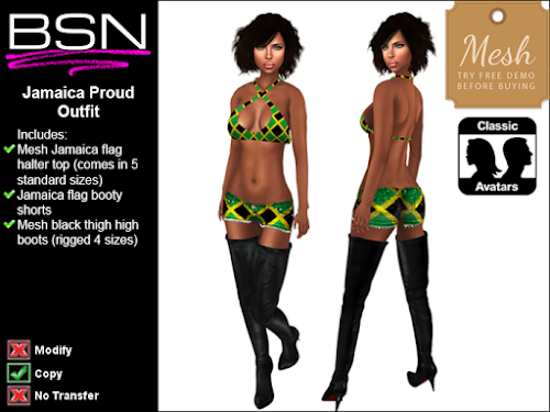BSN Jamaica Proud Outfit