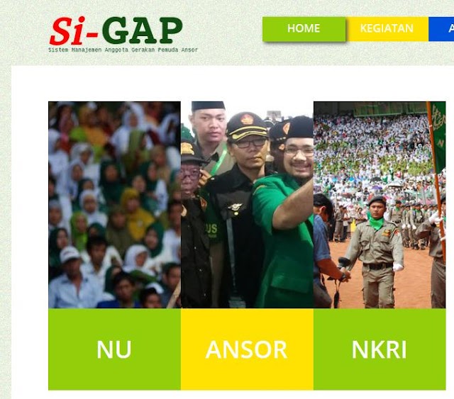 Si-GAP | Sistem Informasi Anggota Gerakan Pemuda Ansor