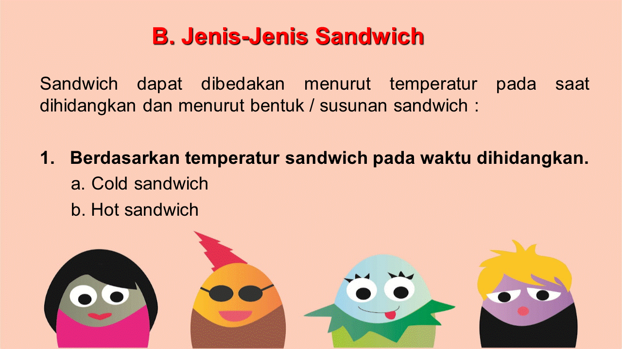 Jenis-Jenis Sandwich