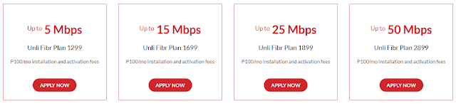 PLDT Unli Home Fibr Plans with their new speed this 2019