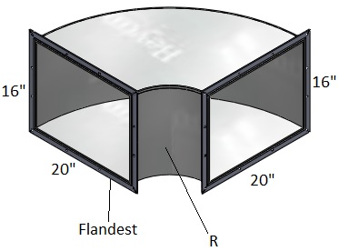  DUCTING HVAC Pola ducting elbow 