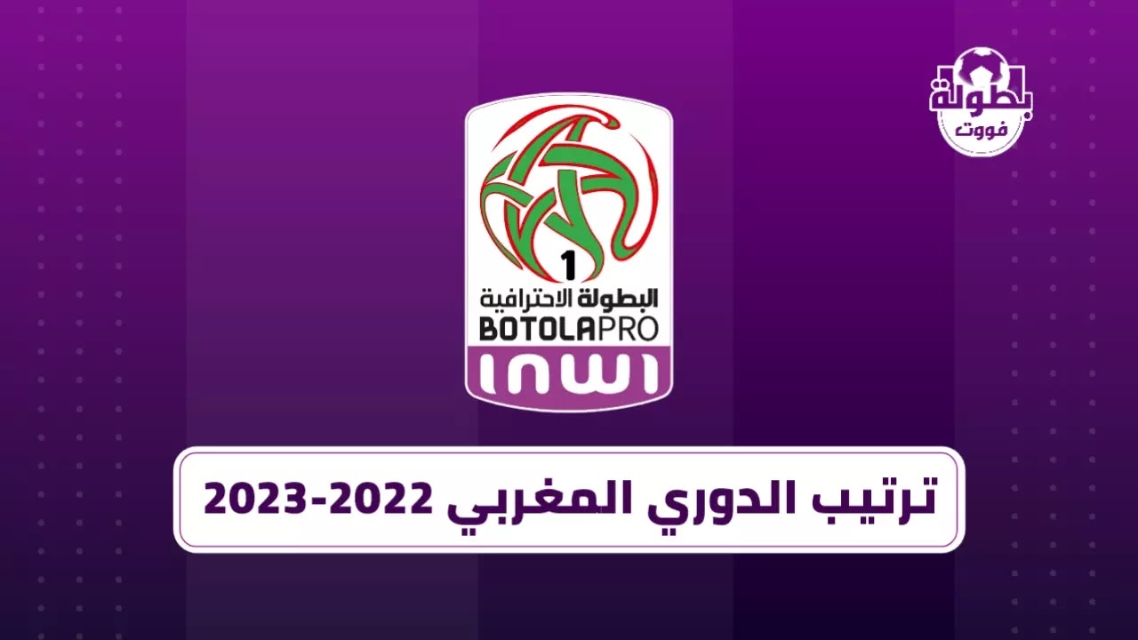 ترتيب الدوري المغربي 2022-2023