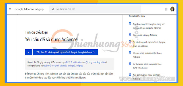 Cách đăng ký tài khoản Google Adsense Content