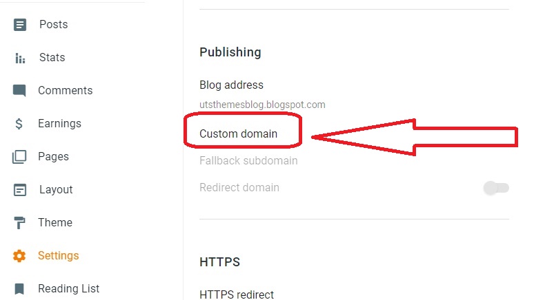 Blogger Custom domain