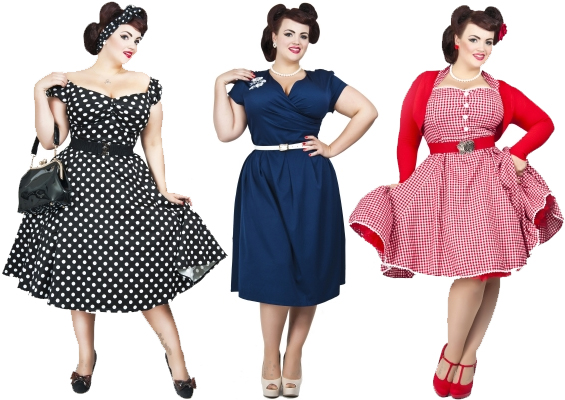 plus size vintage dresses