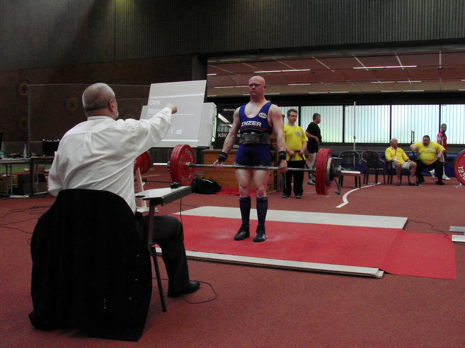 Chris Morgan competing in the Deadlift at Gay Games VIII