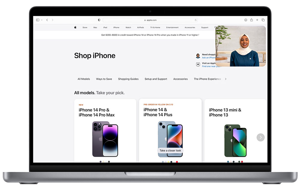 蘋果推出一對一真人視訊購物功能：為你介紹iPhone