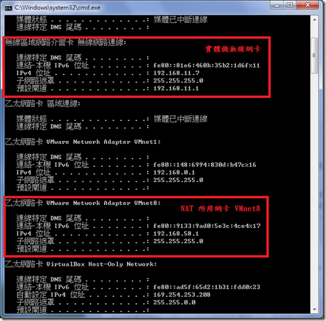 VMware-Ubuntu VMnet8