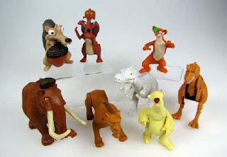 McDonalds Ice Age 3 Dawn of the Dinosaurs Set of 8 toys