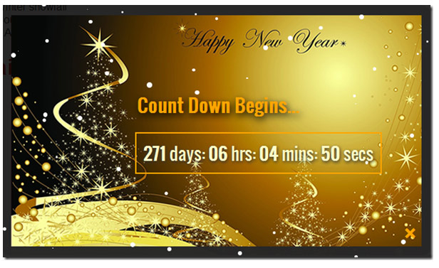 happy new year jquery popup for sites