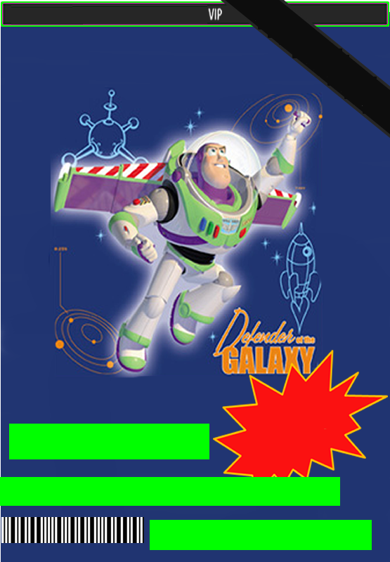 Invitaciones de Buzz Light Year.