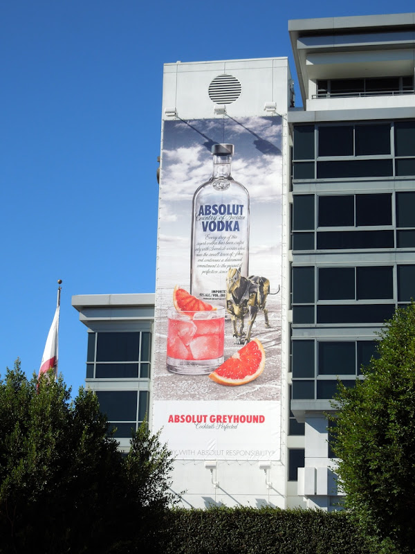 Absolut Greyhound Vodka billboard SLS Hotel