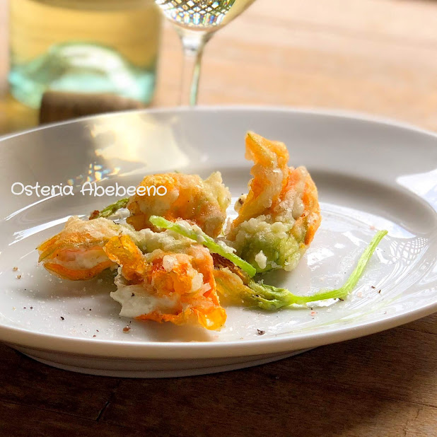 Fiori Di Zucca Fritti In Pastella 花ズッキーニのフリット Osteria Abebeeno