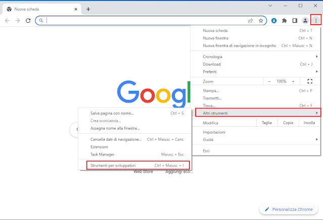 Chrome, Strumenti per sviluppatori