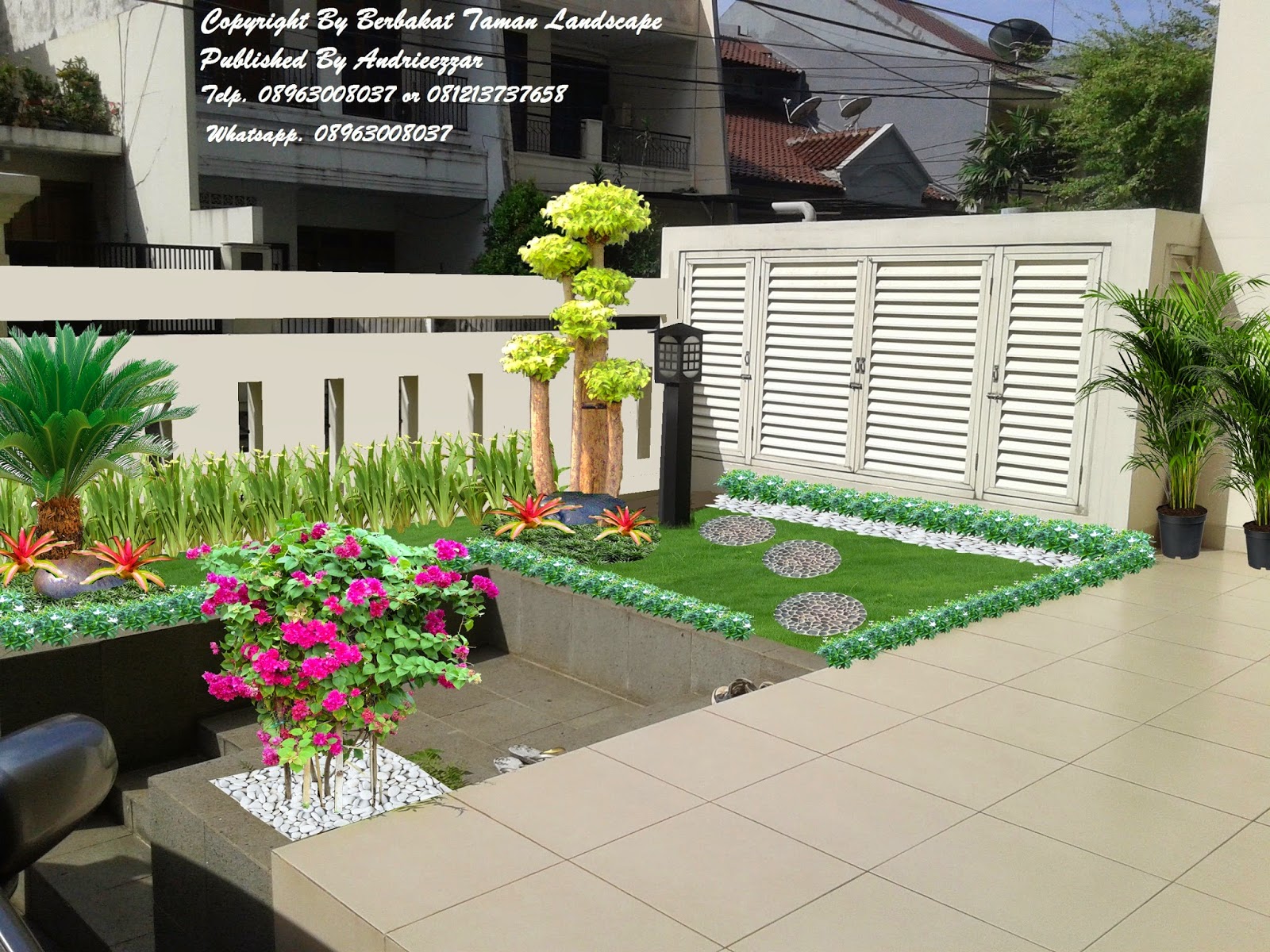 Contoh Desain  Taman  Minimalis  Gambar Taman  Minimalis  