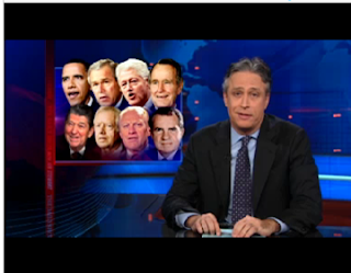 Jon Stewart reviews the energy independence promises of the last 8 US presidents