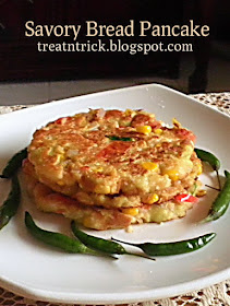 Savory Bread Pancake  Recipe @ treatntrick.blogspot.com