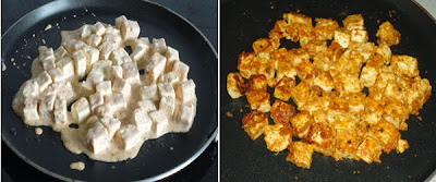 paneer tikka shallow friedon a griddle