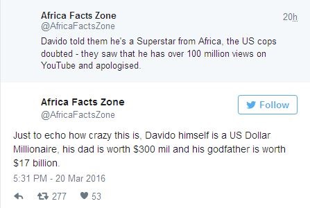 How Davido's youtube videos recently saved him from being arrested by the US Police