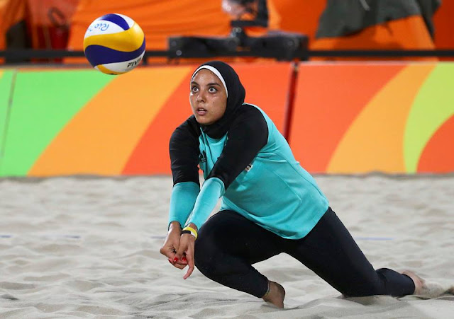 Egypt's Doaa Elghobashy, 19, competing in her first Olympics