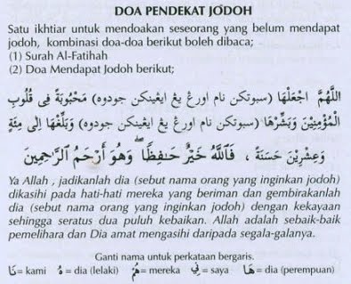 TERatak CINta  Doa pendekat jodoh