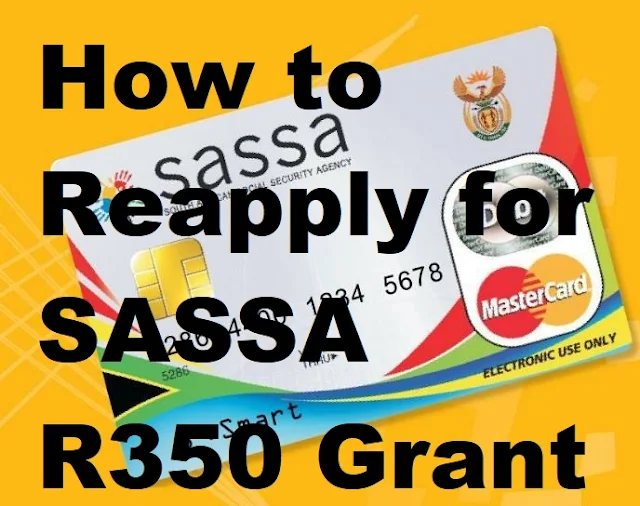 Reapply for SASSA R350 Grant
