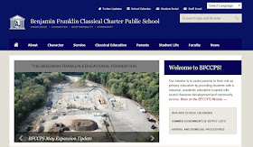 screen capture of Charter School webpage