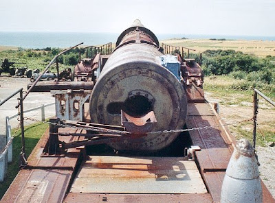 Cañón ferroviario Krupp K5 Leopold (Anzio Annie) railway gun Alemania Germany