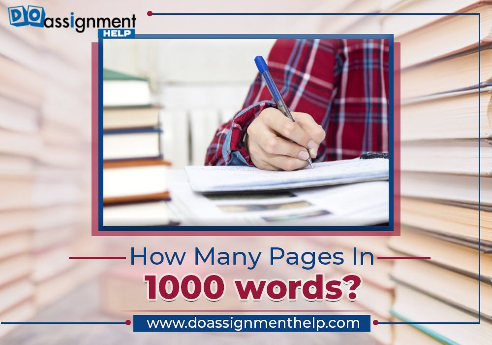 Pages in 1000 words