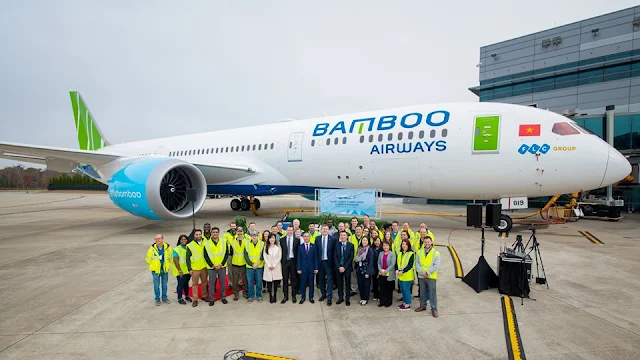 Vietnamese Startup Airlines Bamboo Airways Takes Delivery of First Boeing 787-9