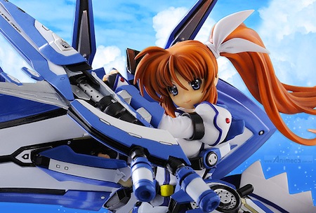 FIGURA NANOHA TAKAMACHI CW-AEC00X Fortress ＆ CW-AEC02X Strike Cannon Ver. MAGICAL RECORD LYRICAL NANOHA FORCE