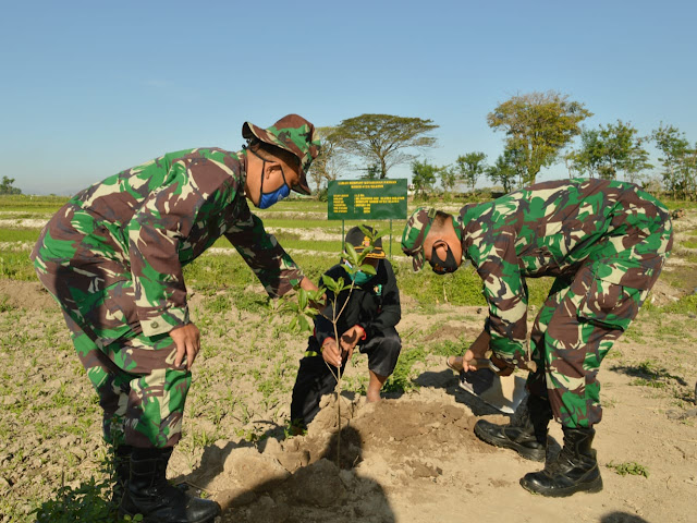 Peduli Lingkungan Hidup Kodim Klaten Adakan Program Penghijauan